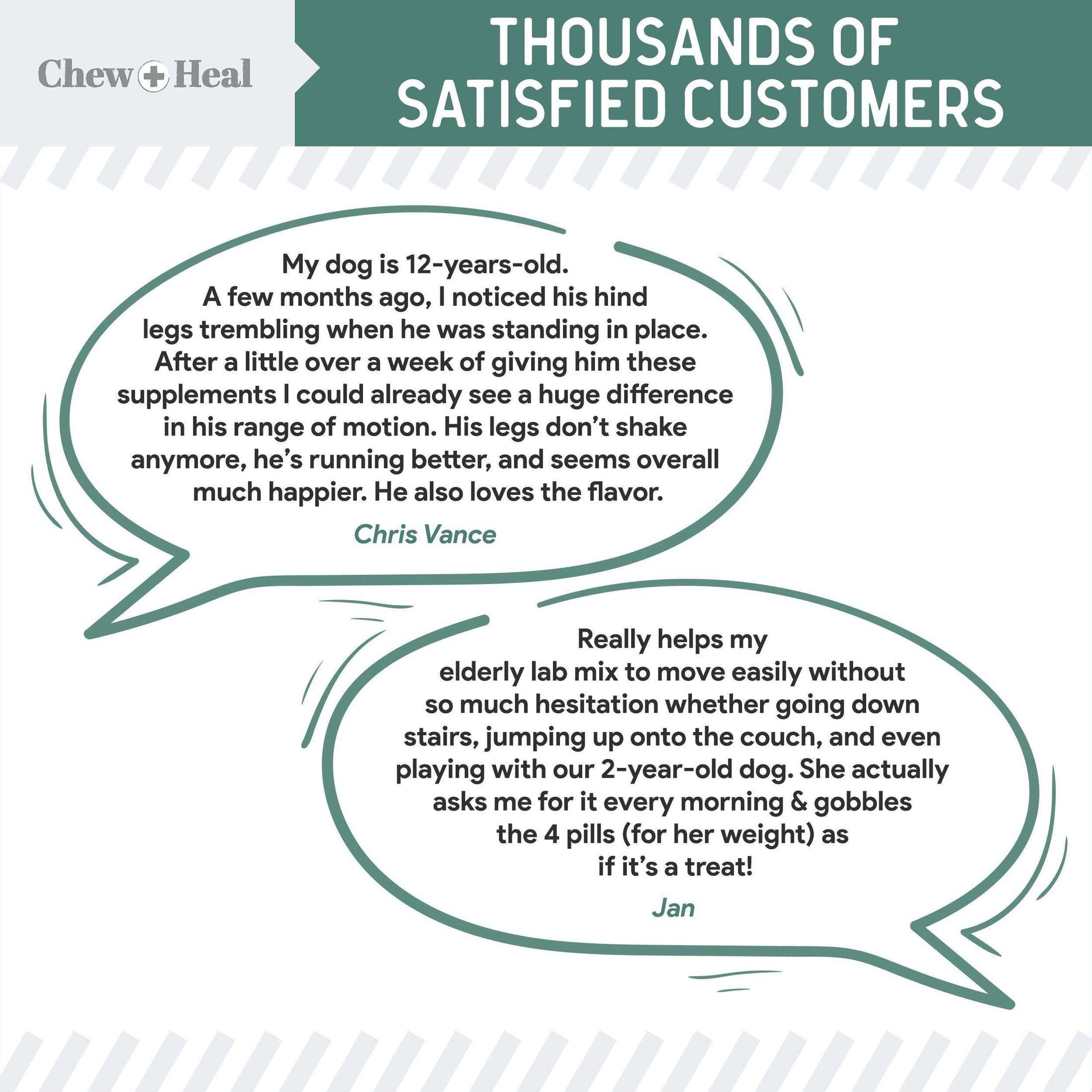 Chew + Heal Senior Hip And Joint Supplement For Dogs - Shop Home Med