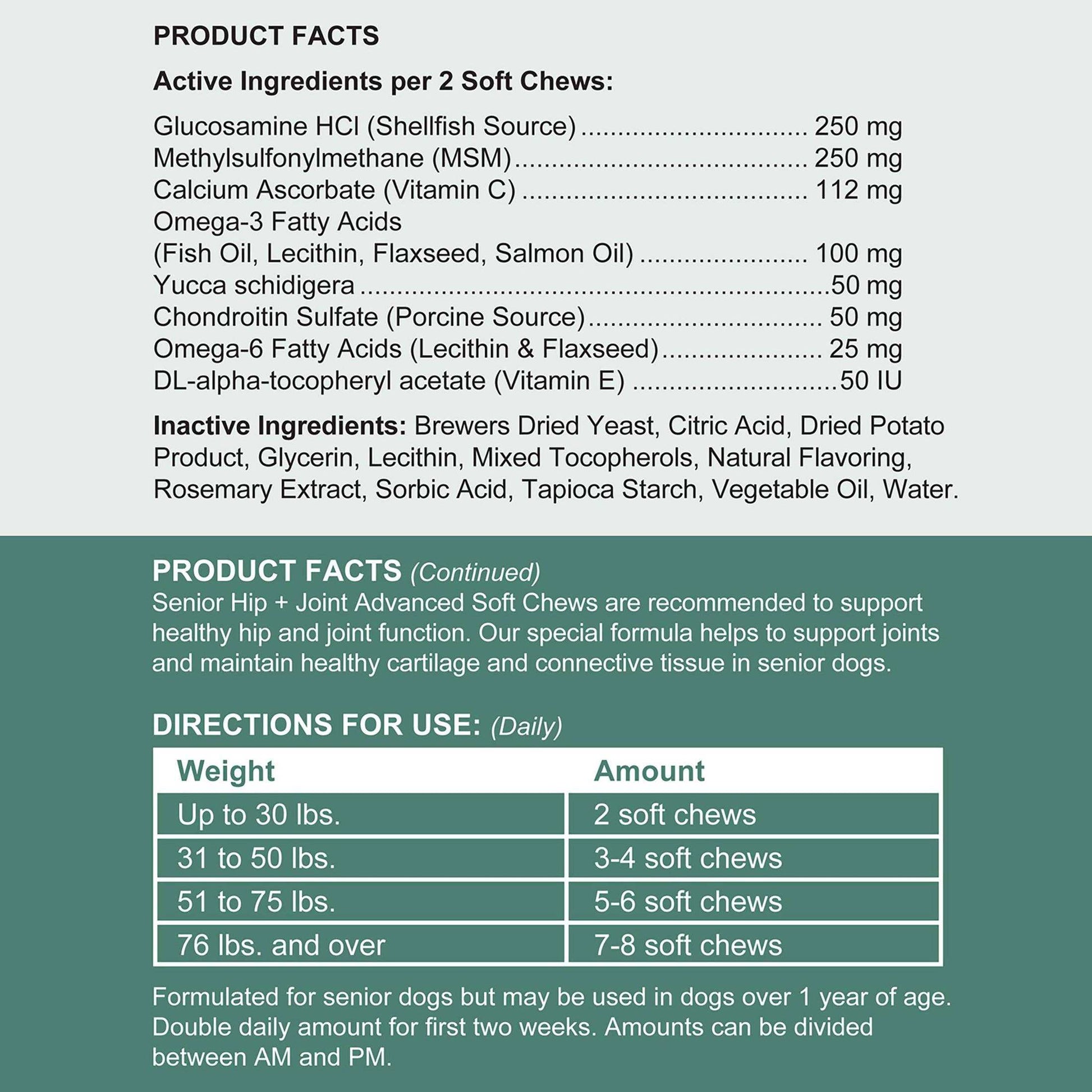 Chew + Heal Senior Hip And Joint Supplement For Dogs - Shop Home Med