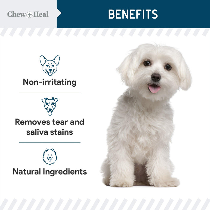 Chew + Heal Tear Stain Remover for Dogs & Cats - Shop Home Med