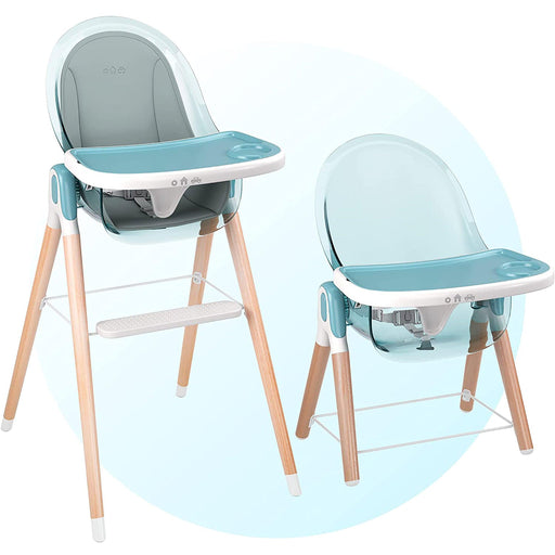 Children of Design Deluxe High Chair with Cushion - Blue - Shop Home Med