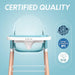 Children Of Design Non-Reclinable Classic Wooden High Chair - Blue - Shop Home Med