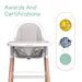 Children Of Design Non-Reclinable Classic Wooden High Chair with Cushion - Clear - Shop Home Med