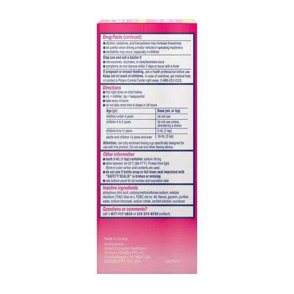 Children's Benadryl Allergy Plus Congestion Relief Liquid Grape - 4 fl oz - Shop Home Med