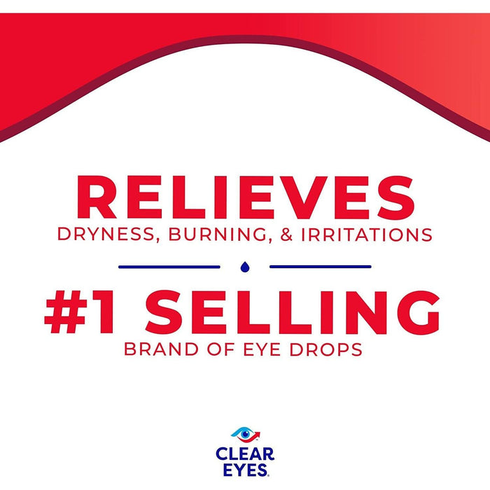 Clear Eyes Redness Eye Relief Eye Drops - 0.2 Fl Oz - Shop Home Med
