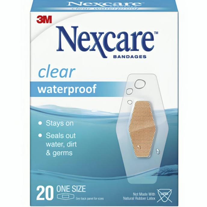 Nexcare Waterproof Clear Bandages Assorted Sizes