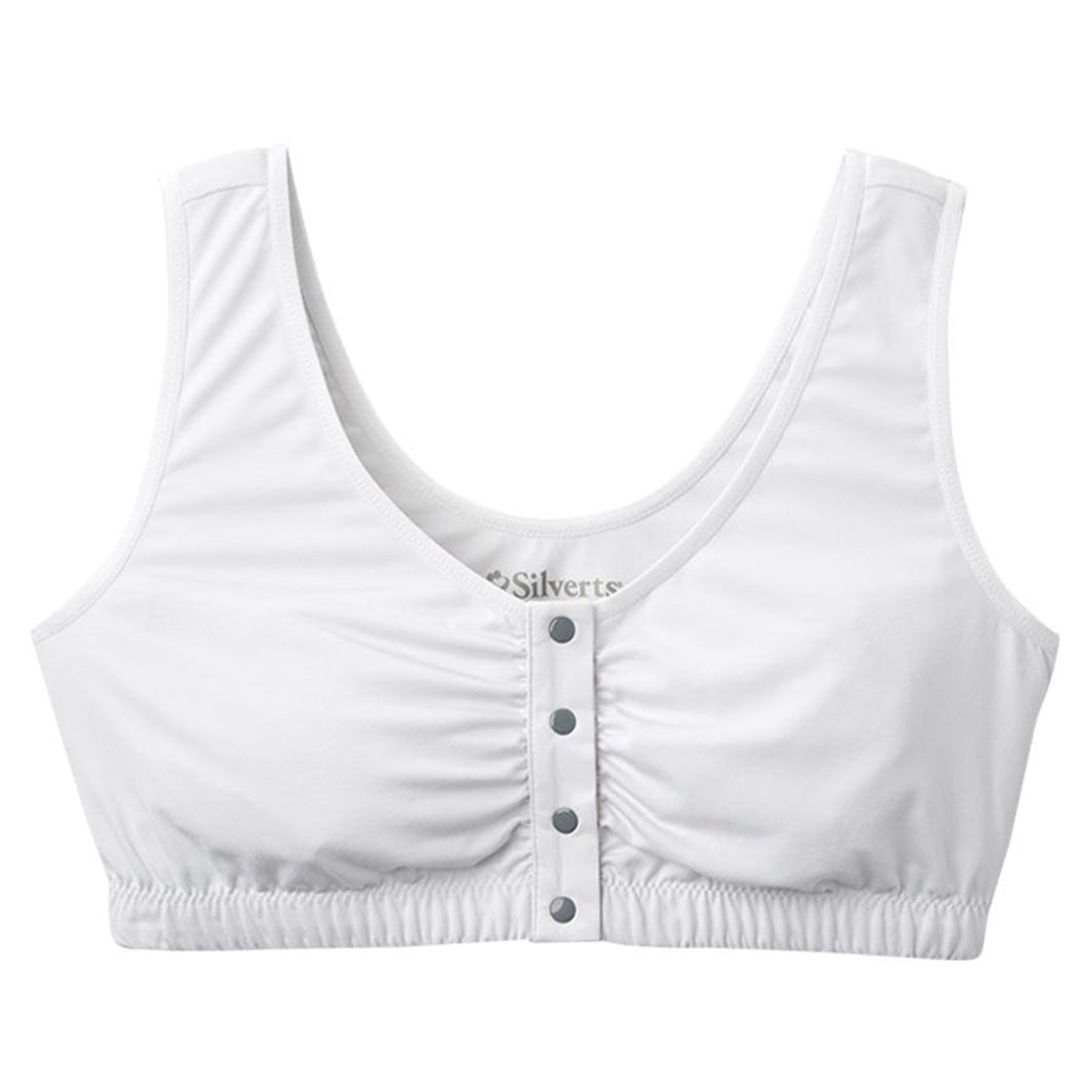 Silverts Women's Adaptive Front Closure Underwire Free Bra