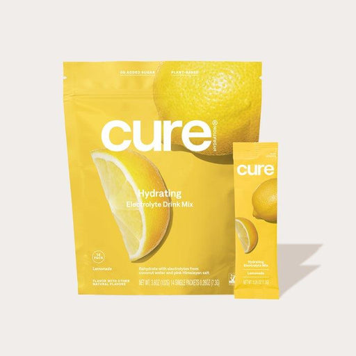 Cure Hydrating Electrolyte Drink Mix - Lemonade - Shop Home Med