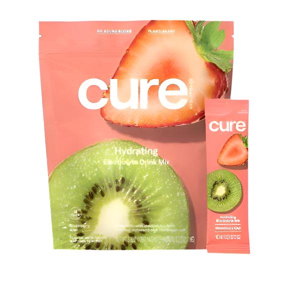 Cure Hydrating Electrolyte Drink Mix - Strawberry Kiwi - Shop Home Med