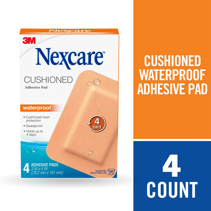 Nexcare Absolute Waterproof Adhesive Pads - 4 ct