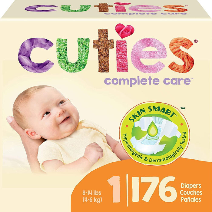 Cuties Complete Care Baby Diapers – Size 1 - Shop Home Med
