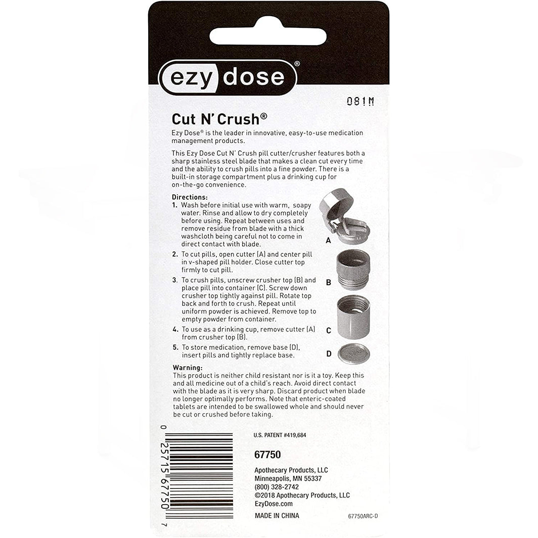 Cortador de tabletas Ezy-Dose Deluxe Cut 'n Crush 