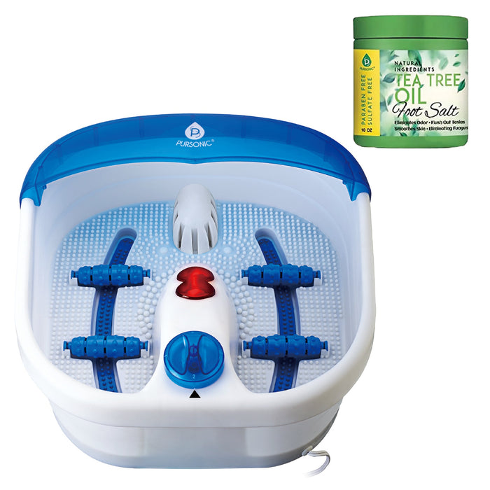 Pursonic Foot Spa Massager with Tea Tree Oil Foot Salt Scrub