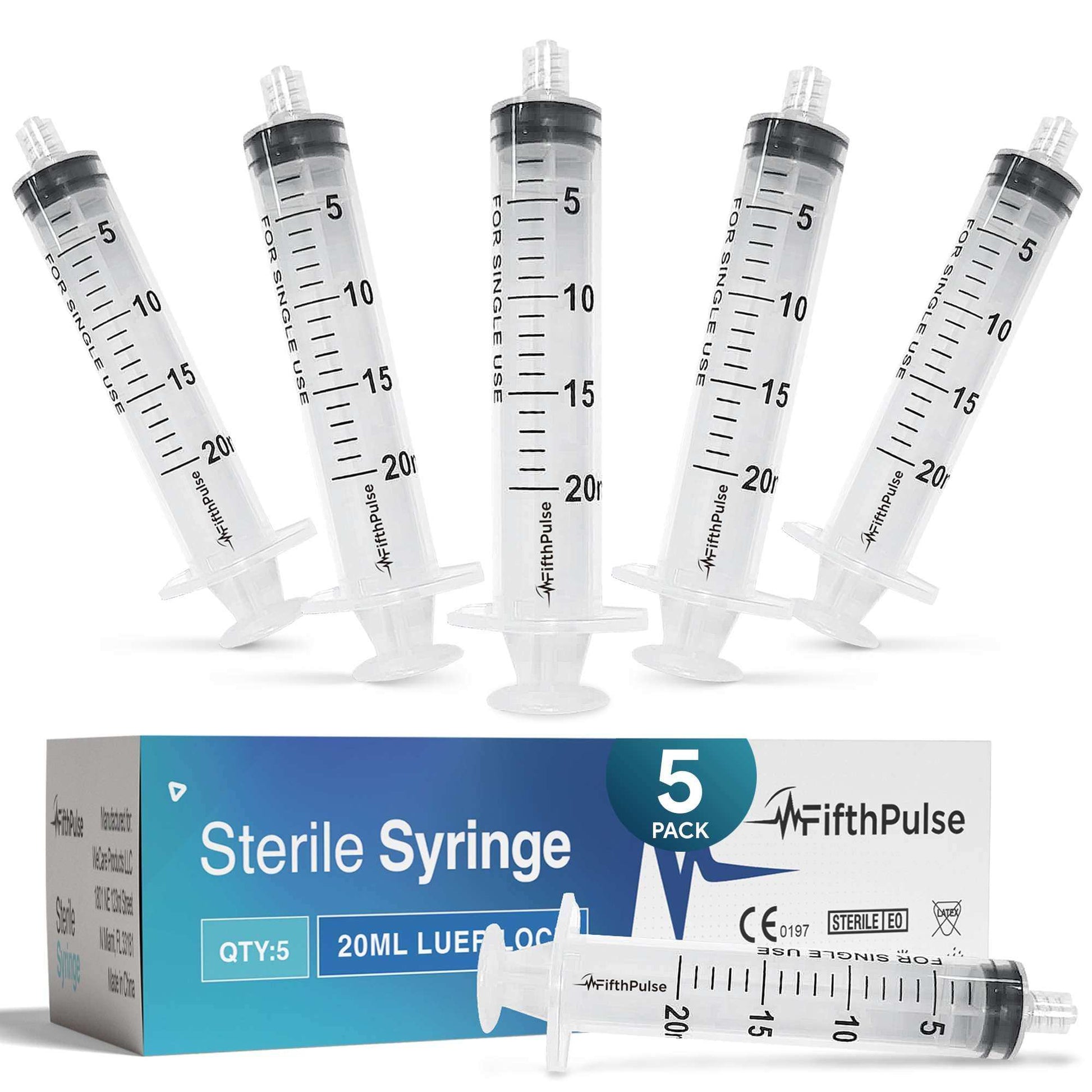 FifthPulse Disposable Luer Lock Syringes Without Needle