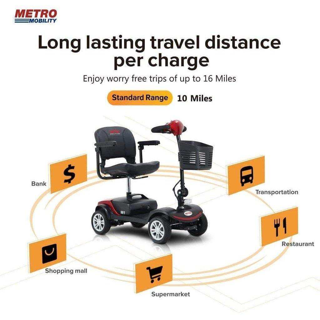 Metro Mobility M1 Series 4-Wheel Travel Mobility Scooter - Shop Home Med