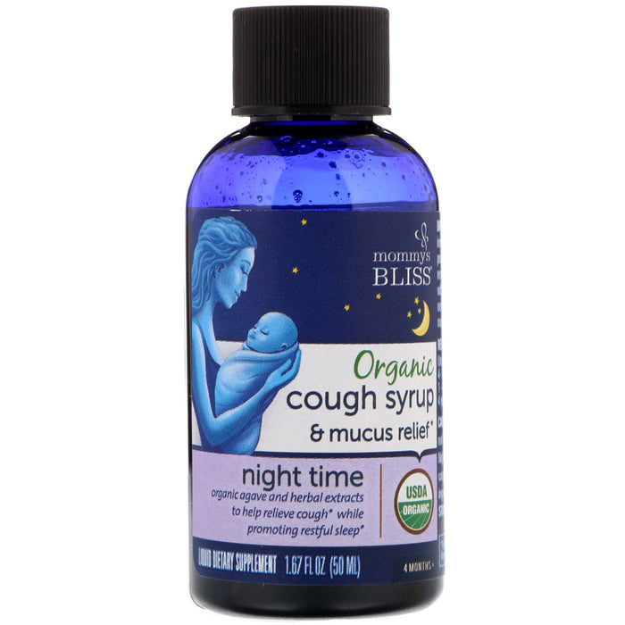 Mommy's Bliss Organic Baby Cough Syrup & Mucus Night Time 4 Months+