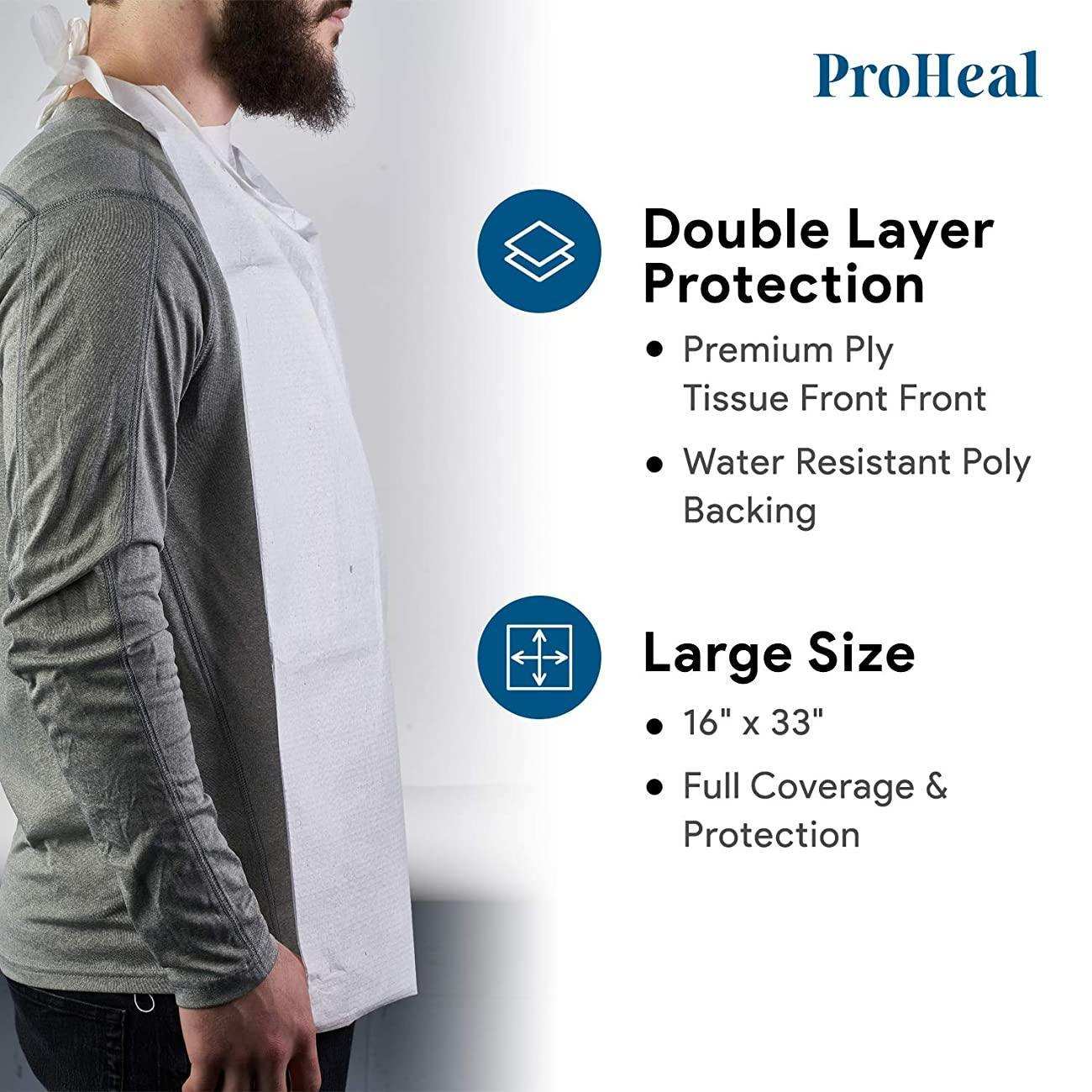 ProHeal Disposable Adult Bibs - Over Head - Shop Home Med