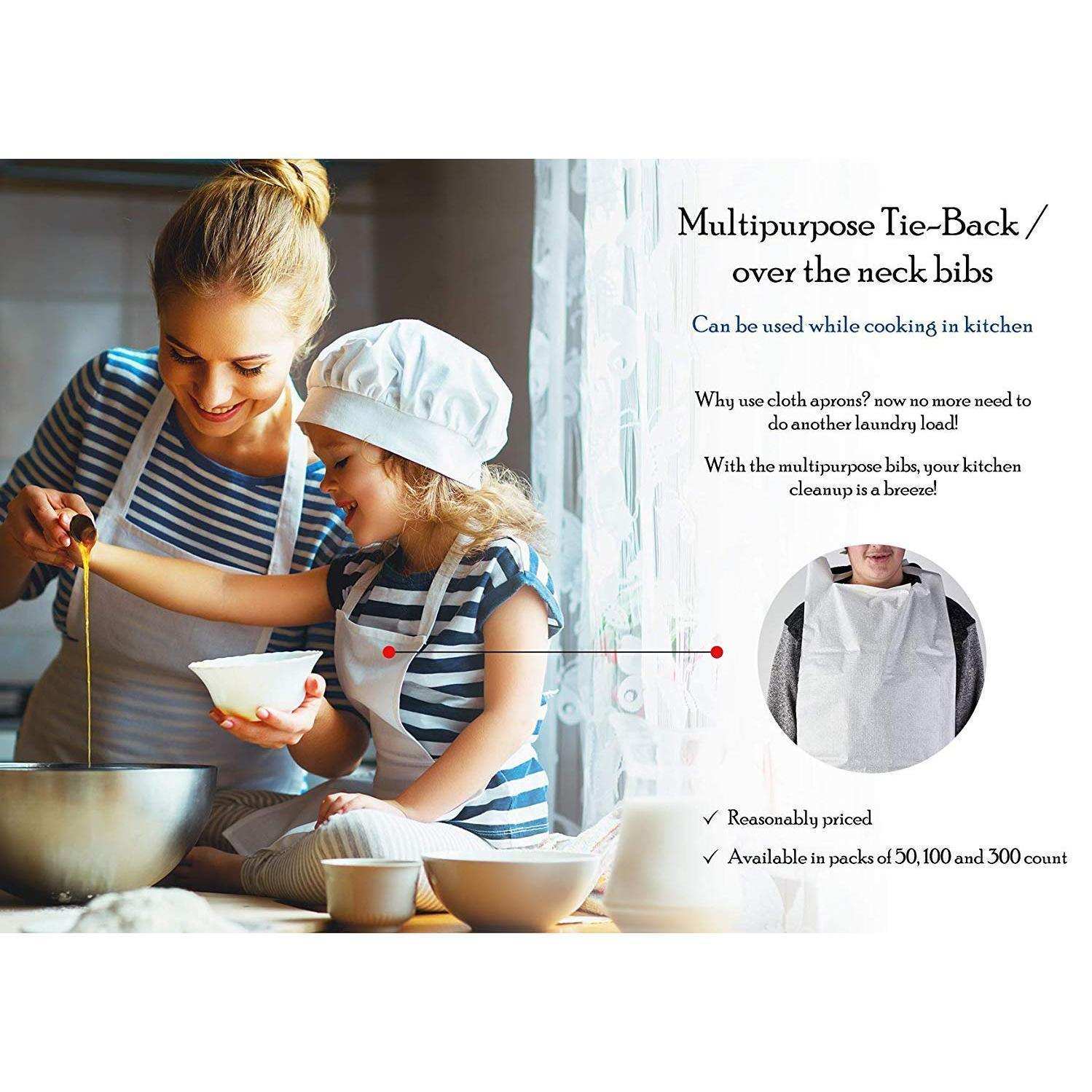 ProHeal Disposable Adult Bibs - Over Head - Shop Home Med