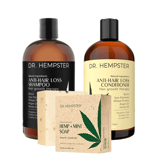 Dr. Hempster Hair Loss Shampoo & Conditioner and Mint Soap Kit - Shop Home Med