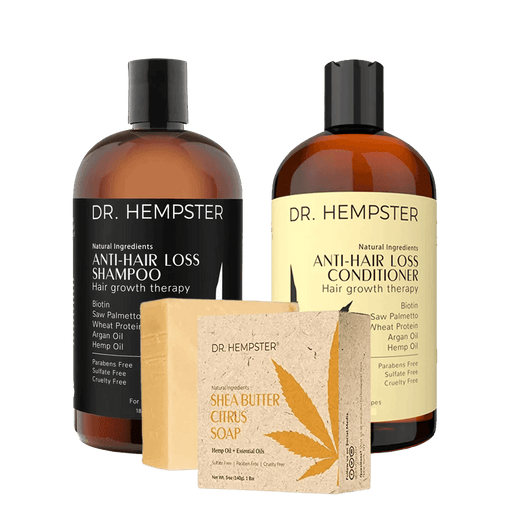 Hair Loss Shampoo & Conditioner and Sea Butter Soap Kit