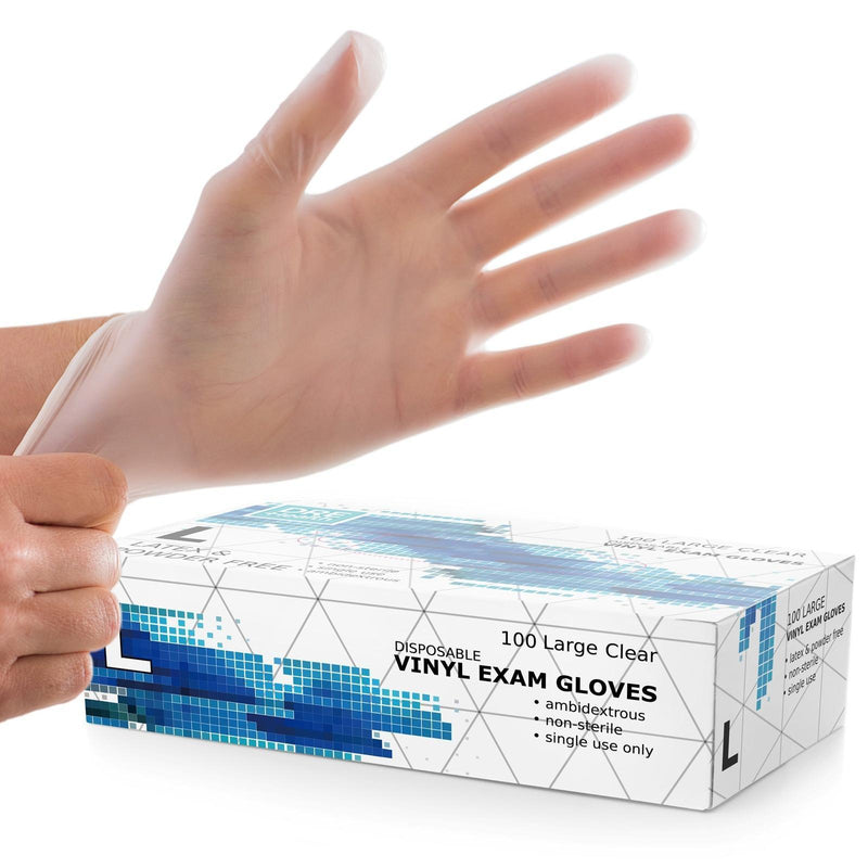 DRE Health Clear Vinyl Gloves - Powder Free - Shop Home Med