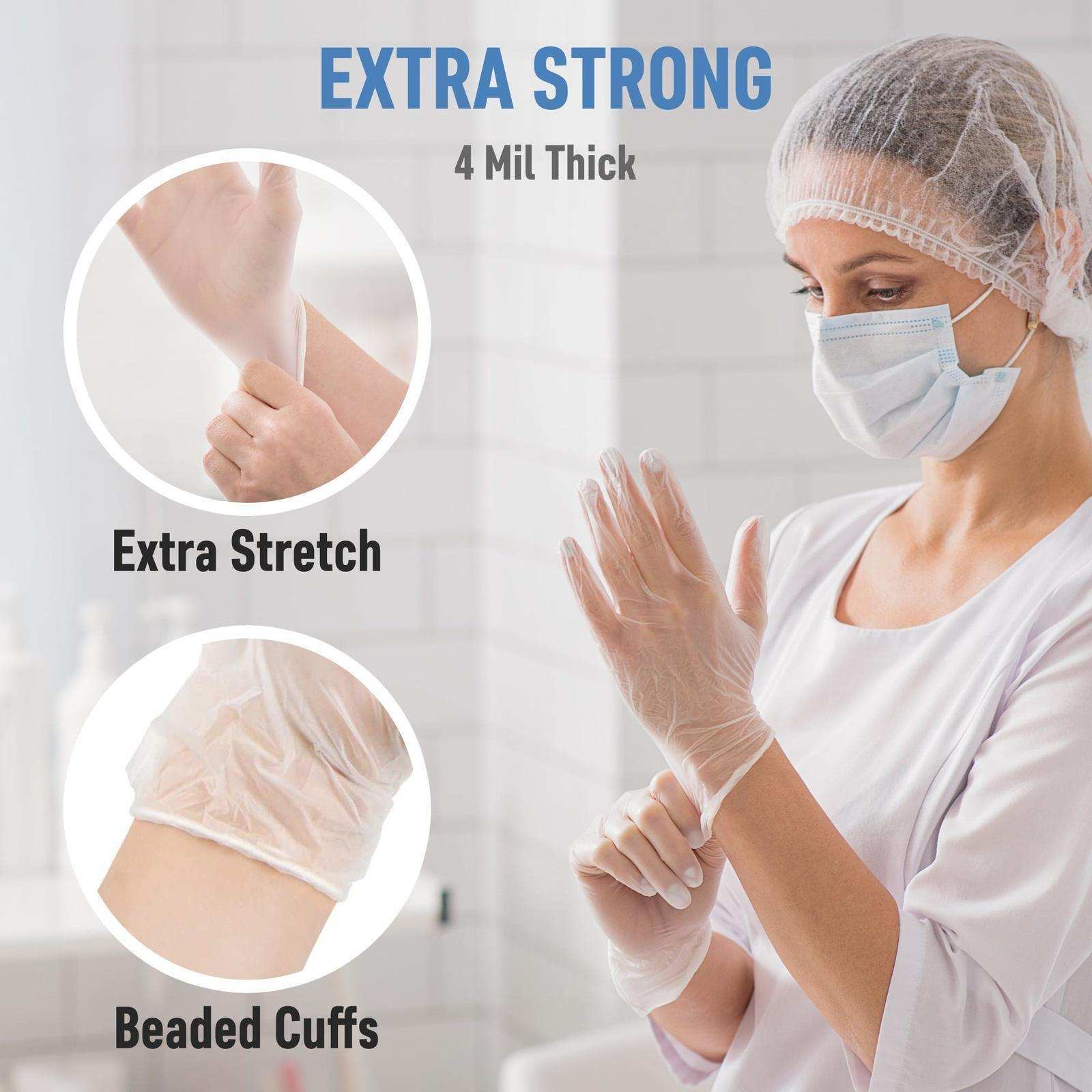 DRE Health Clear Vinyl Gloves - Powder Free - Shop Home Med