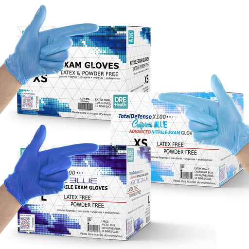 DRE Health Medical Exam Nitrile Gloves - Case of 1,000 - Shop Home Med