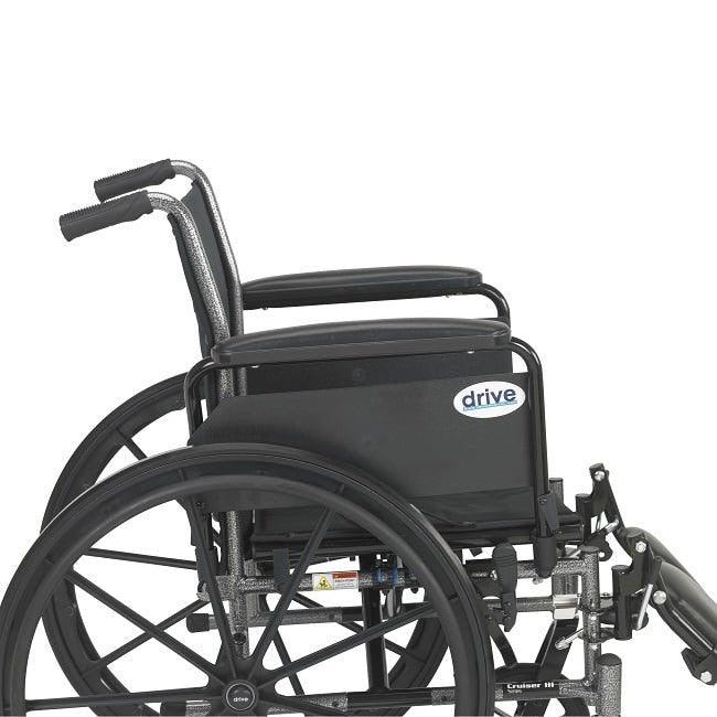 Drive Medical Cruiser III Light Weight Wheelchair with Flip Back Arms - Shop Home Med