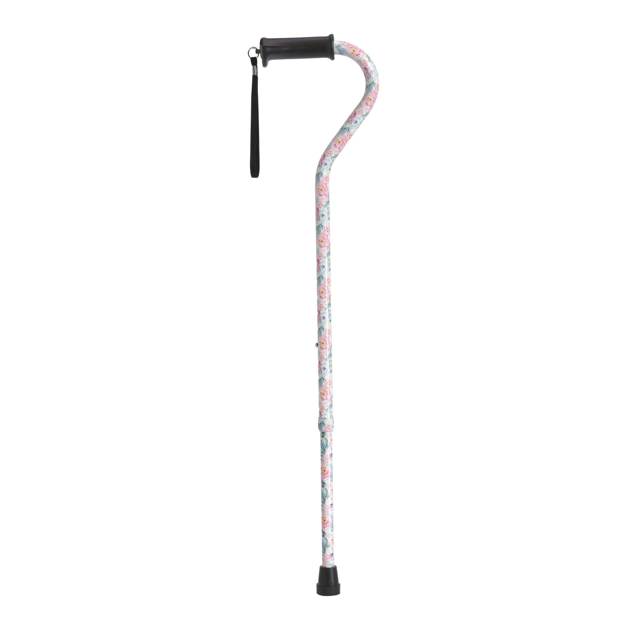 Adjustable Height Offset Handle Cane with Gel Hand Grip - Shop Home Med