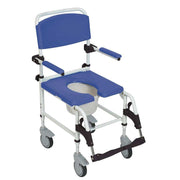 Drive Medical Aluminum Shower Commode Transport Chair - Shop Home Med