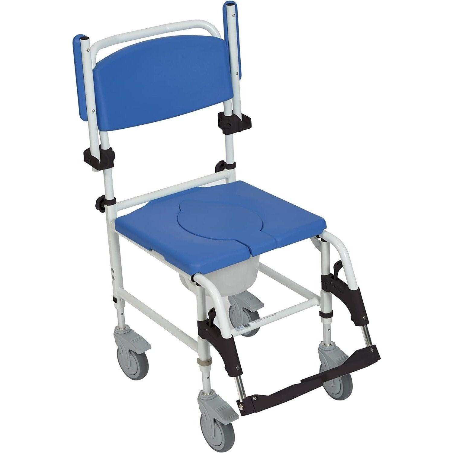 Drive Medical Aluminum Shower Commode Transport Chair - Shop Home Med