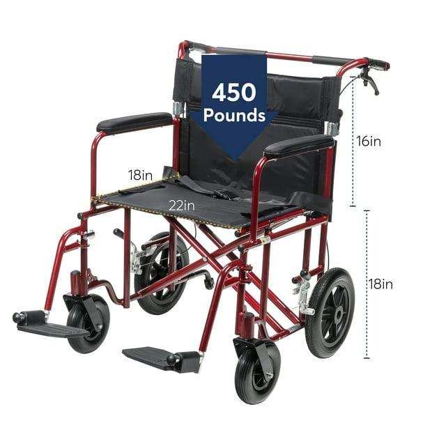 Drive Medical Bariatric Heavy Duty Transport Wheelchair - Shop Home Med