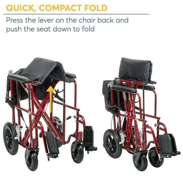 Drive Medical Bariatric Heavy Duty Transport Wheelchair - Shop Home Med
