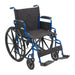 Drive Medical Blue Streak Wheelchair with Flip Back Desk Arms - Shop Home Med