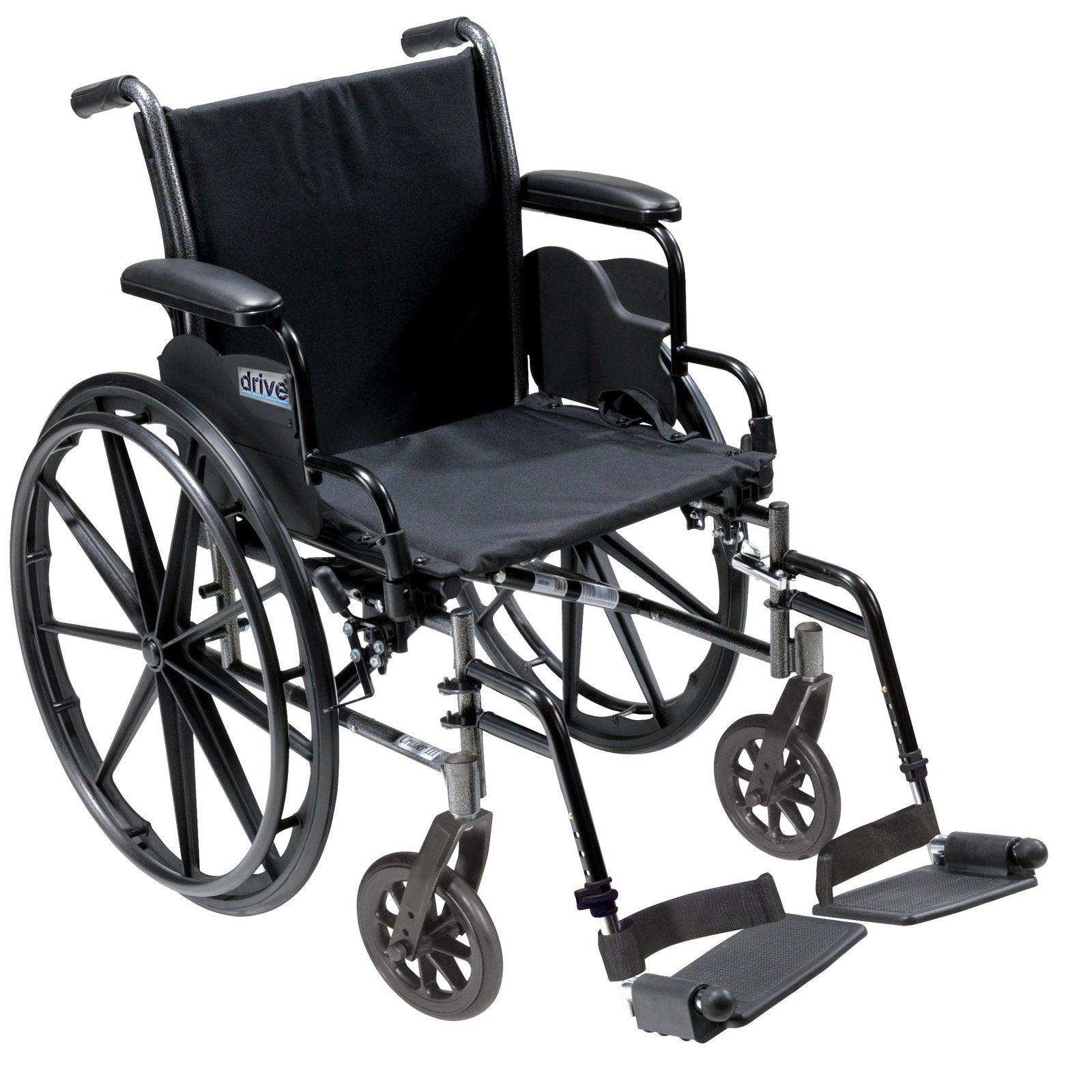 Drive Medical Cruiser III Light Weight Wheelchair with Flip Back Removable Arms - Shop Home Med
