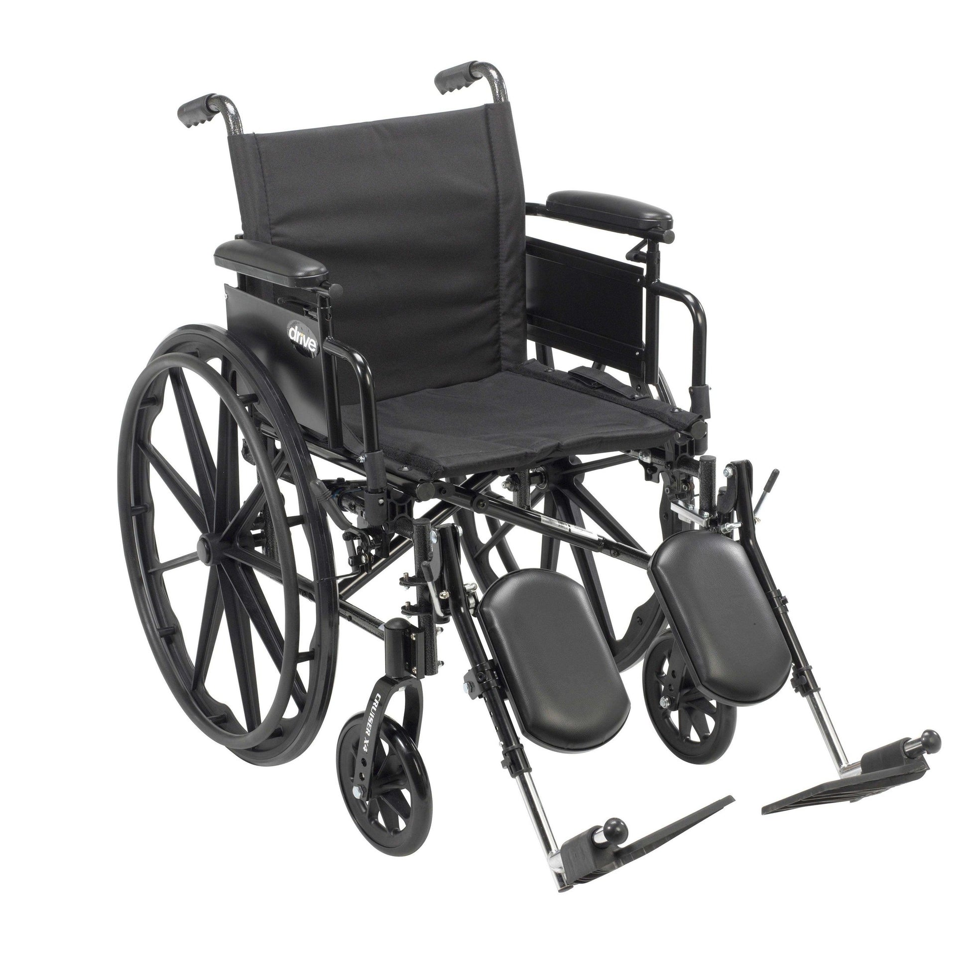Drive Medical Cruiser X4 Lightweight Dual Axle Wheelchair with Adjustable Detachable Arms - Shop Home Med
