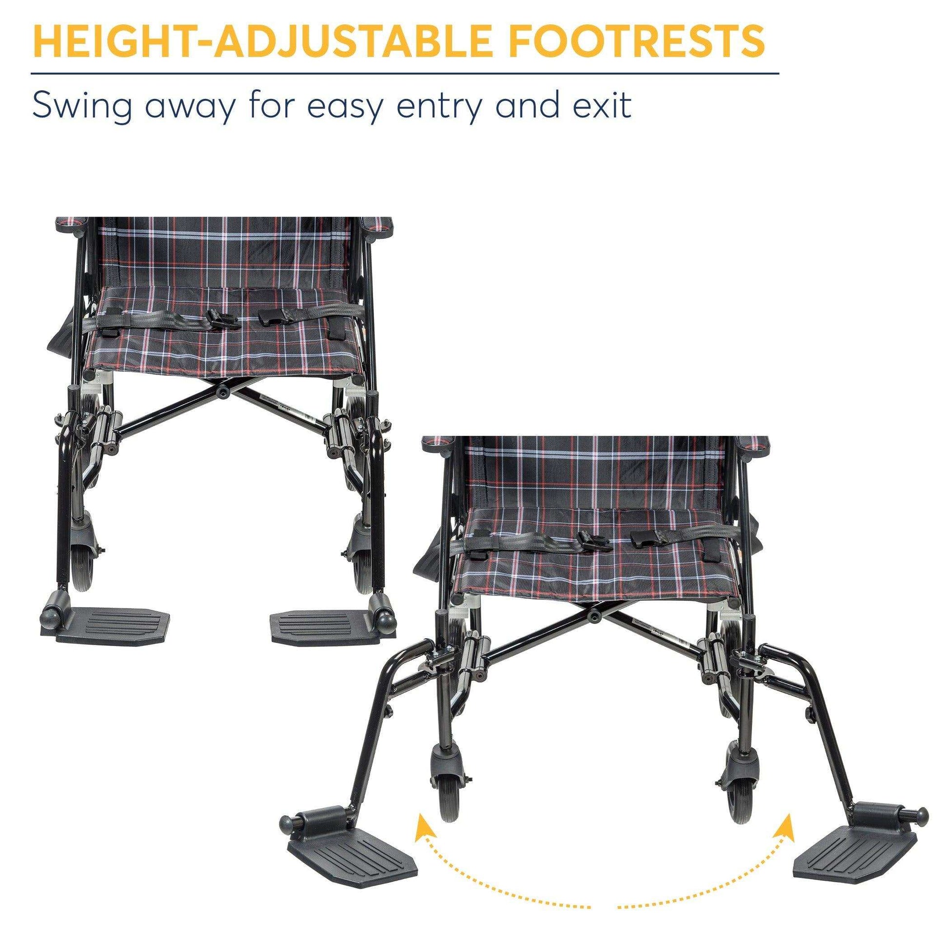 Drive Medical Fly Lite Ultra Lightweight Transport Wheelchair - Shop Home Med