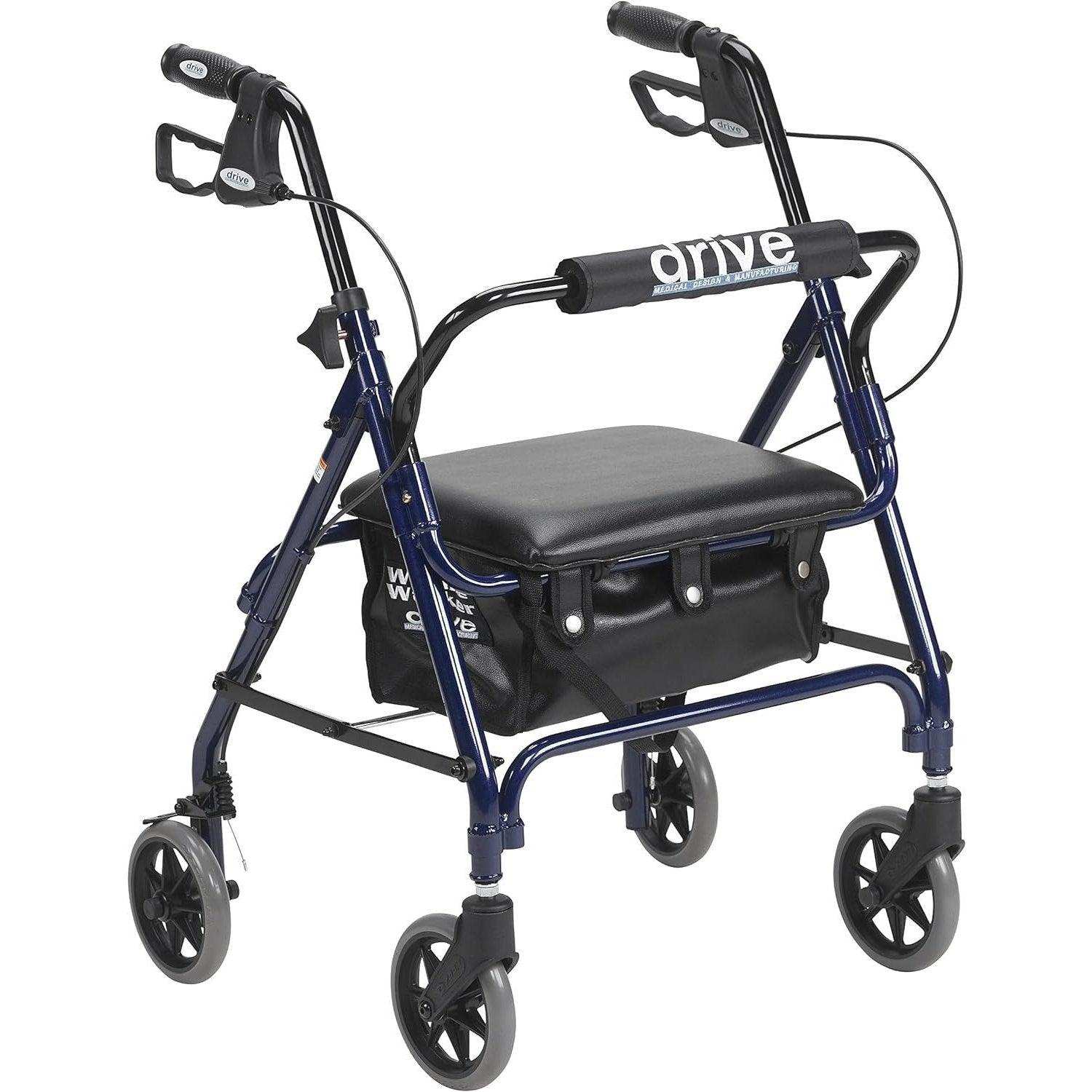 Drive Medical Junior Rollator Rolling Walker with Padded Seat - Shop Home Med