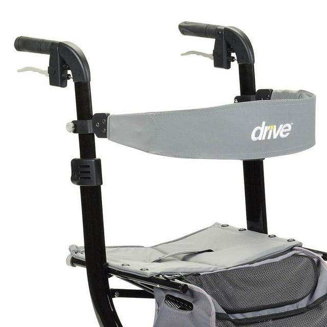 Drive Medical Nitro Euro Style Rollator Rolling Walker Hemi Height - Black - Shop Home Med