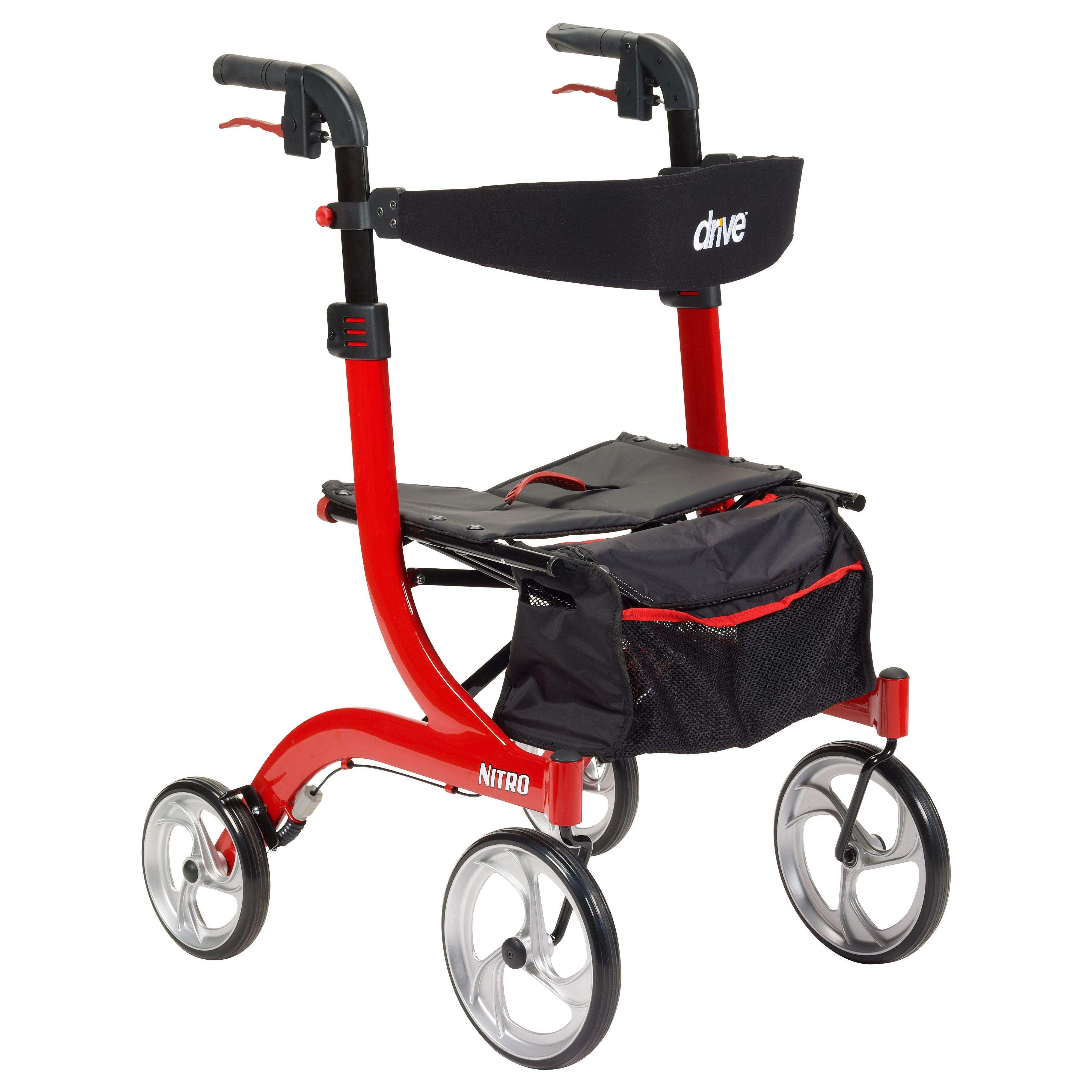 Drive Medical Nitro Euro Style Rollator Rolling Walker - Shop Home Med