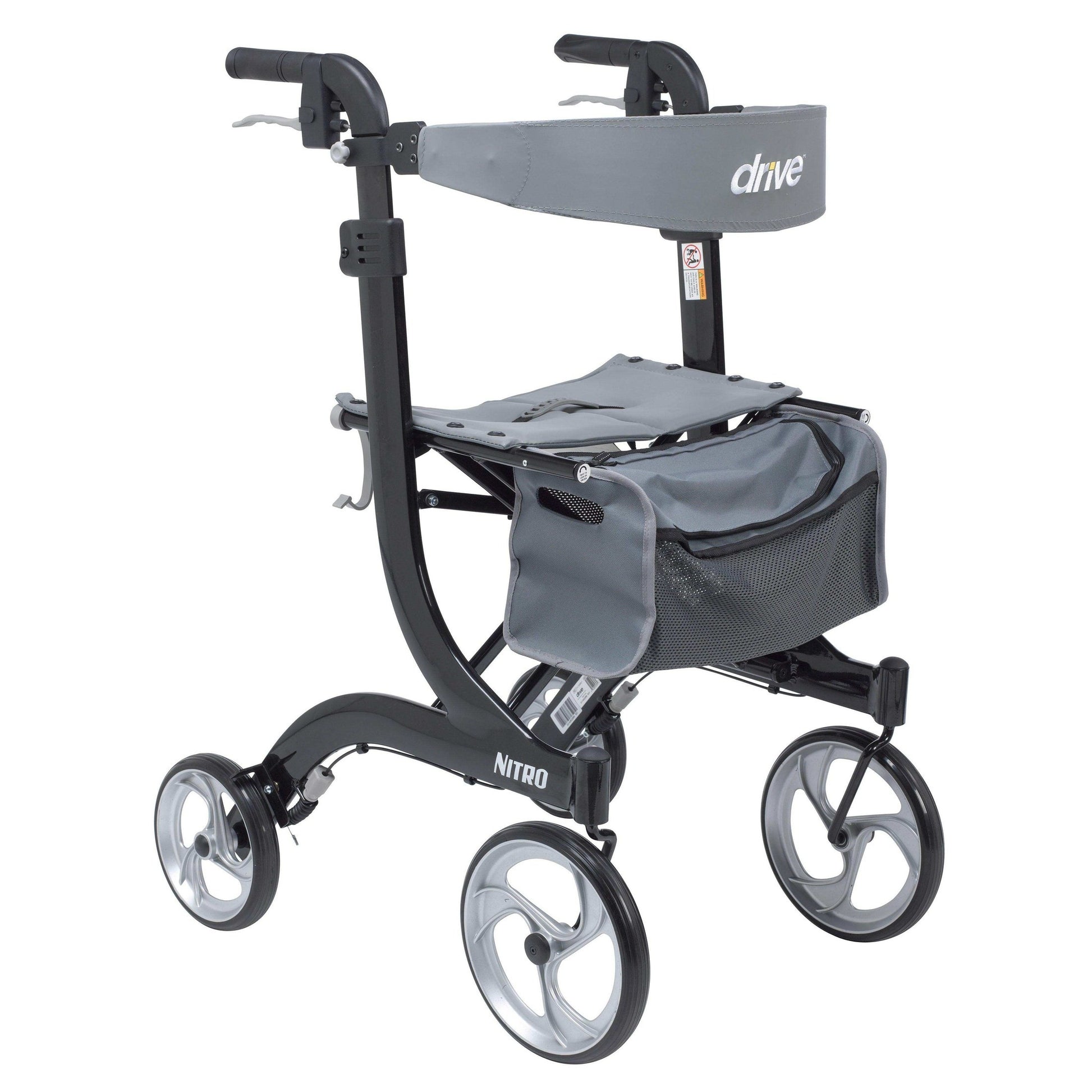 Drive Medical Nitro Euro Style Rollator Rolling Walker - Tall - Shop Home Med