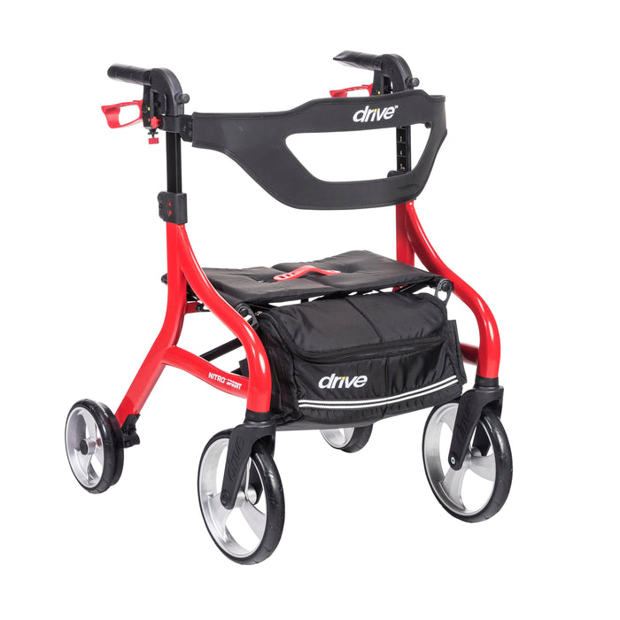 Drive Medical Nitro Sprint Rollator Rolling Walker - Hemi Height - Shop Home Med