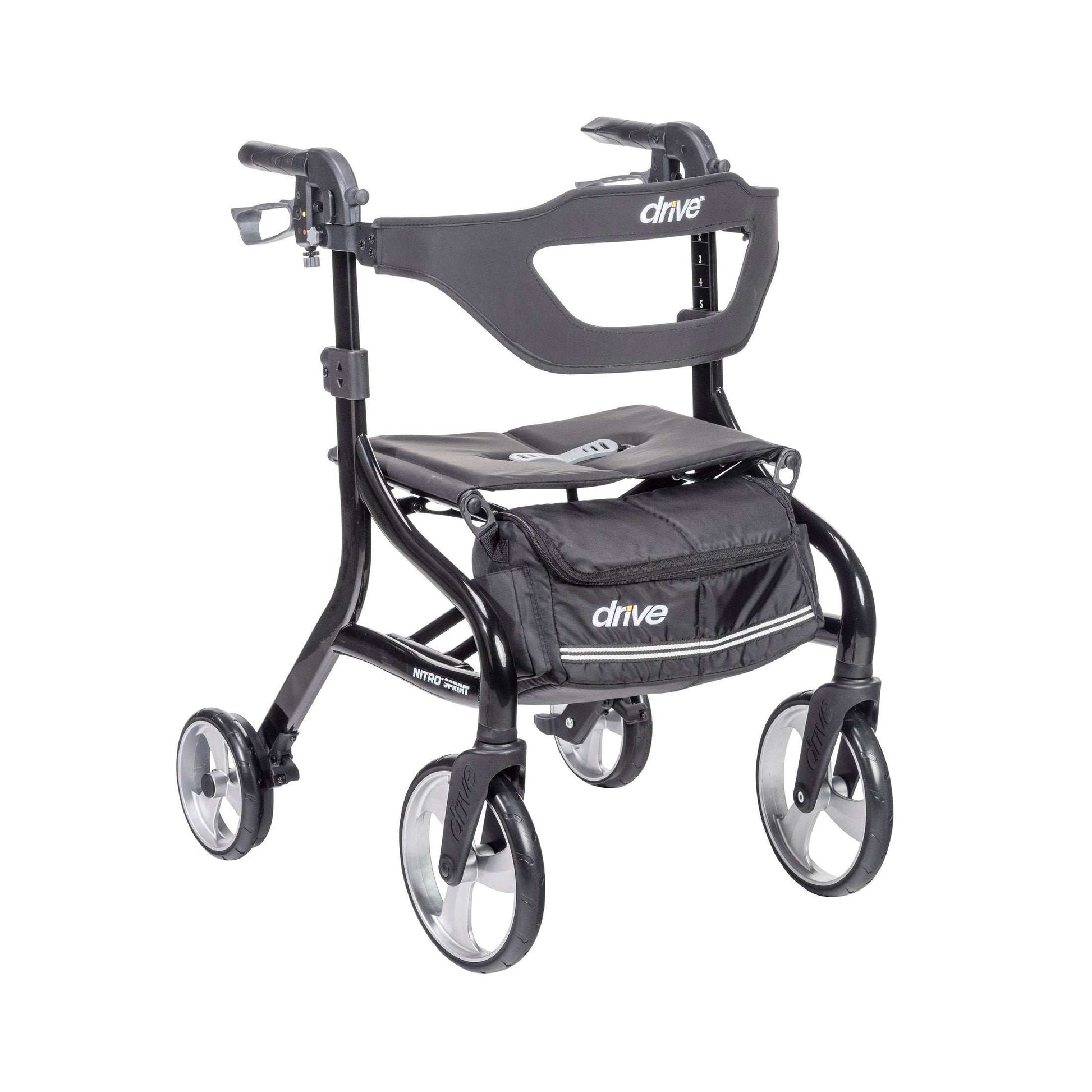 Drive Medical Nitro Sprint Rollator Rolling Walker - Shop Home Med