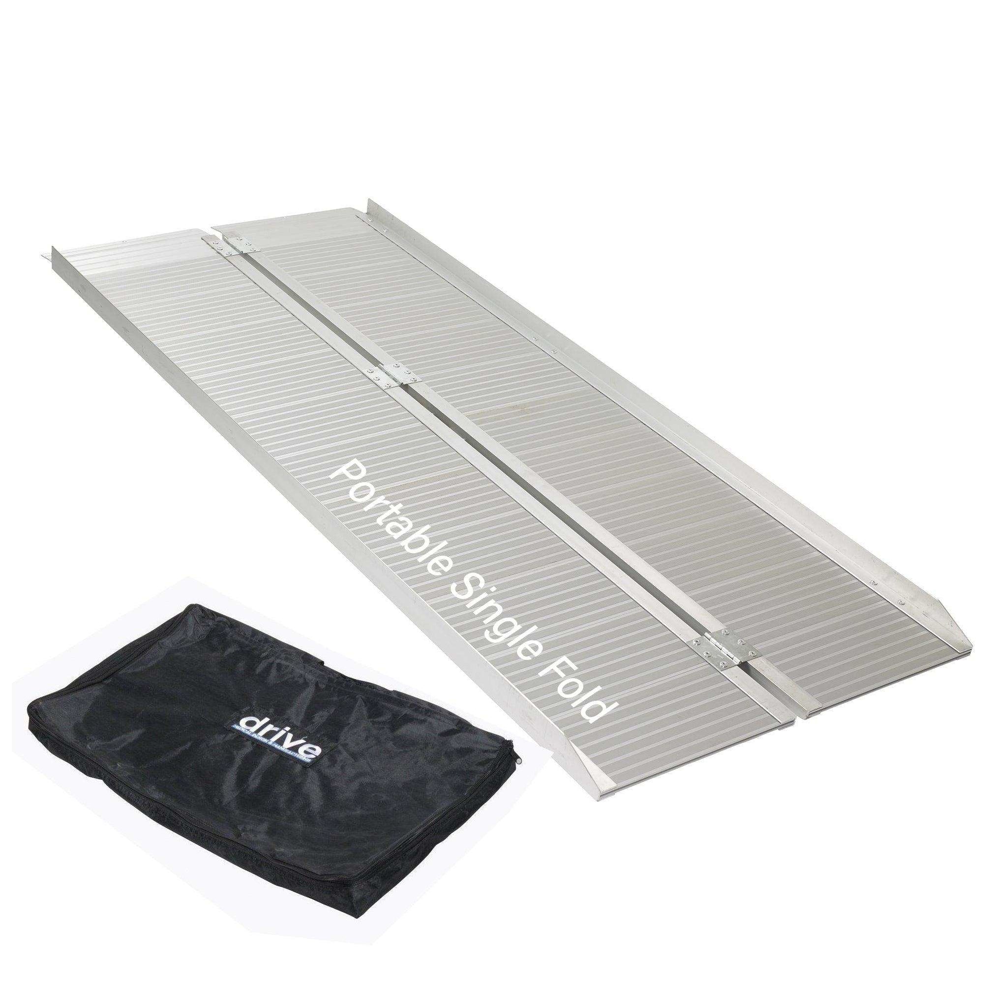 Medical Ramp Portable Drive Medical Single Fold Portable Wheelchair Scooter Ramp — Shop Home Med