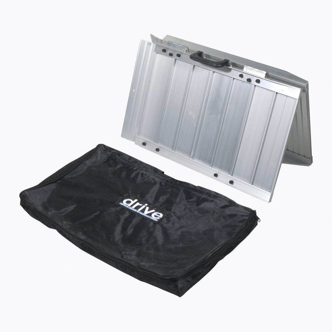 Drive Medical Single Fold Portable Wheelchair Scooter Ramp with Carry Handle and Travel Bag - Shop Home Med