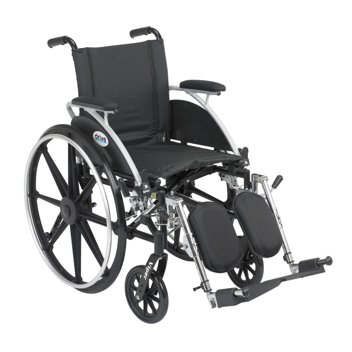 Drive Medical Viper Wheelchair with Flip Back Removable Arms - Shop Home Med