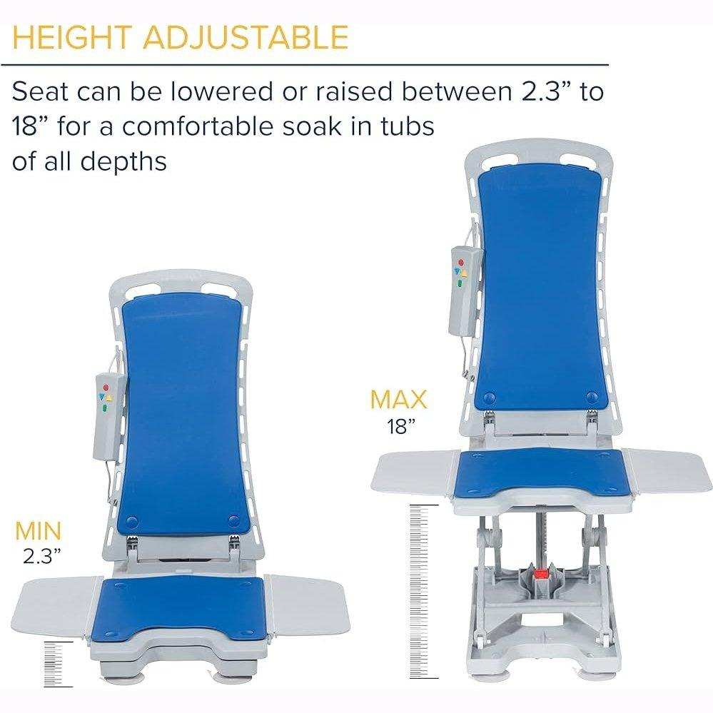 Drive Medical Whisper Ultra Quiet Bath Lift - Blue - Shop Home Med