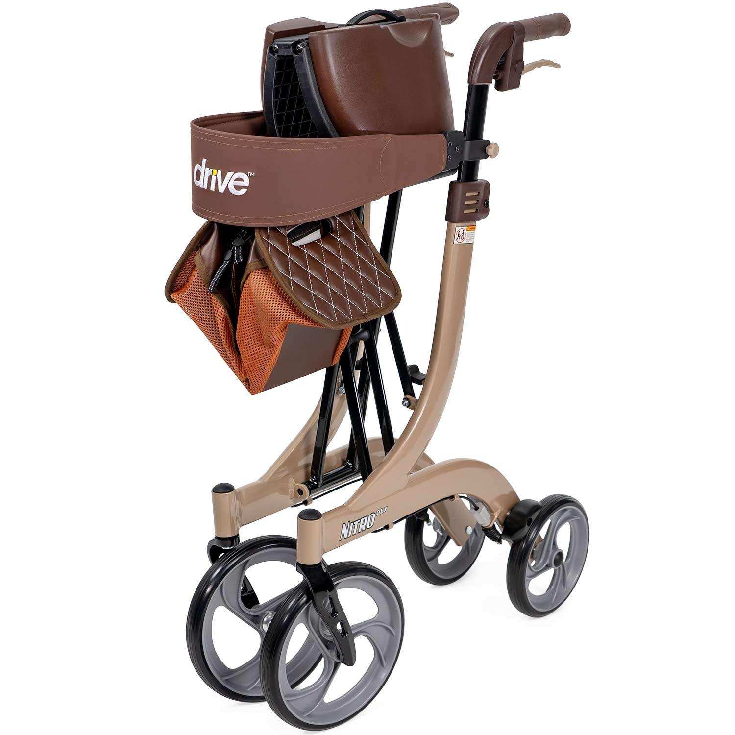 Drive Medical Nitro DLX Euro Style Rollator Rolling Walker - Shop Home Med