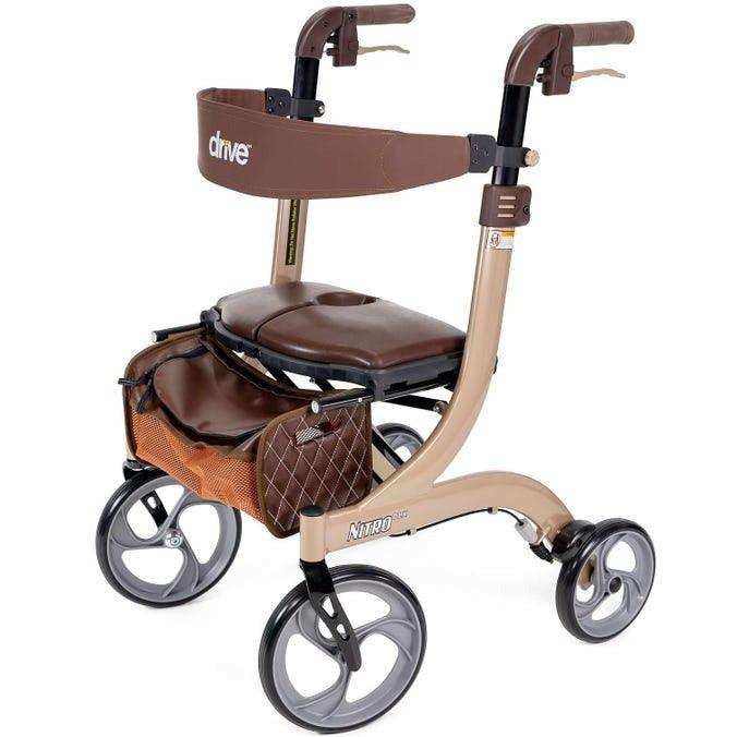 Drive Medical Nitro DLX Euro Style Rollator Rolling Walker - Shop Home Med