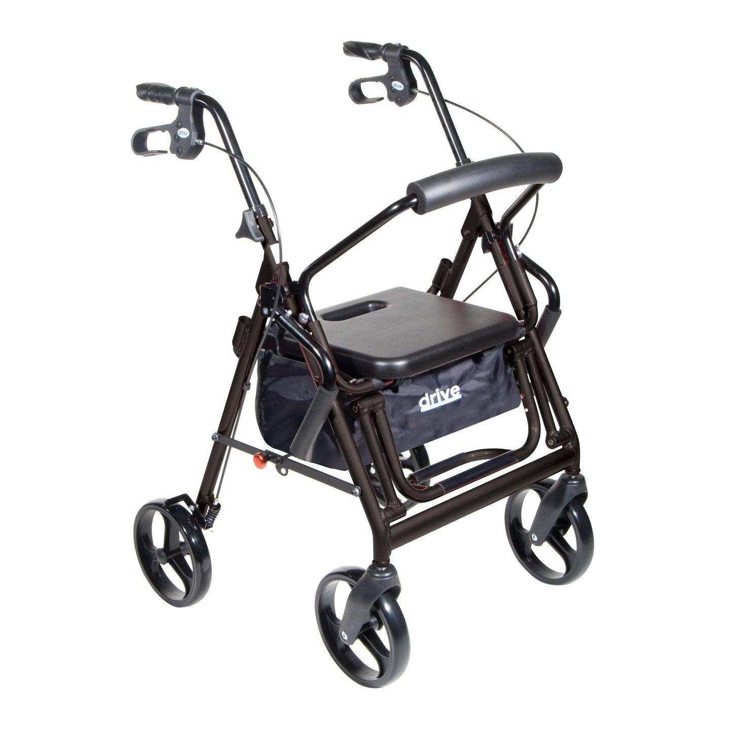 Duet Dual Function Transport Wheelchair Rollator Rolling Walker - Shop Home Med