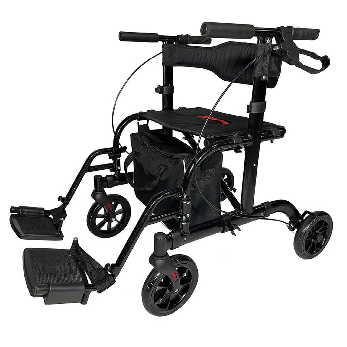 Pursonic Purstability 2-in-1 Rolling Rollator Wheelchair Walker